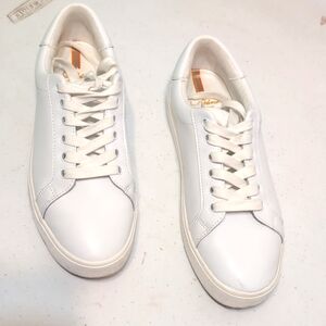 Sam Edelman Ethyl. White leather sneakers size 8 1/2 gently used